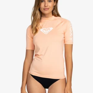 Haute Qualité Lycra manches courtes UPF 50 ROXY Whole Hearted - Salmon