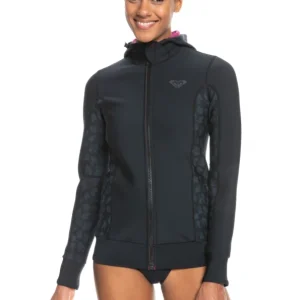 Top néoprène à capuche Roxy 1mm Swell Series - Black Commander Vite
