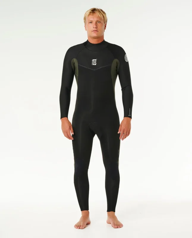 COMBINAISON DE SURF RIP CURL HOMME DAWN PATROL 4/3 BACK ZIP Prix Choc