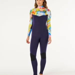 Promotion COMBINAISON FEMME RIP CURL DAWN PATROL PRO 3/2 ZIP POITRINE