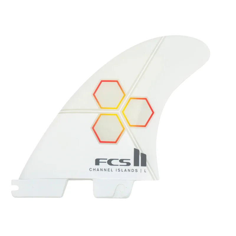 FCS II CI PC MEDIUM WHITE/FLAME TRI RETAIL FINS Achat Immédiat
