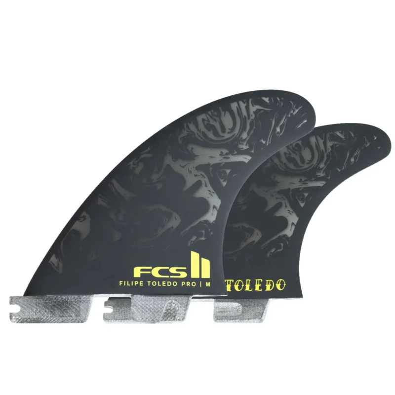 Nouvelle Collection FCS II FT PG BLACK/ACID LARGE TRI RETAIL FINS