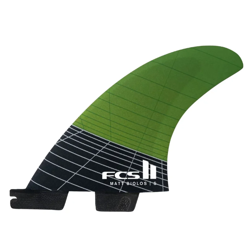 Offre Spéciale FCS II MB PC CARBON SMALL GREEN TRI RETAIL FINS