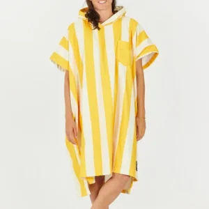 PONCHO SWIM CLUB JAUNE AFTER Promotion Saisonnière