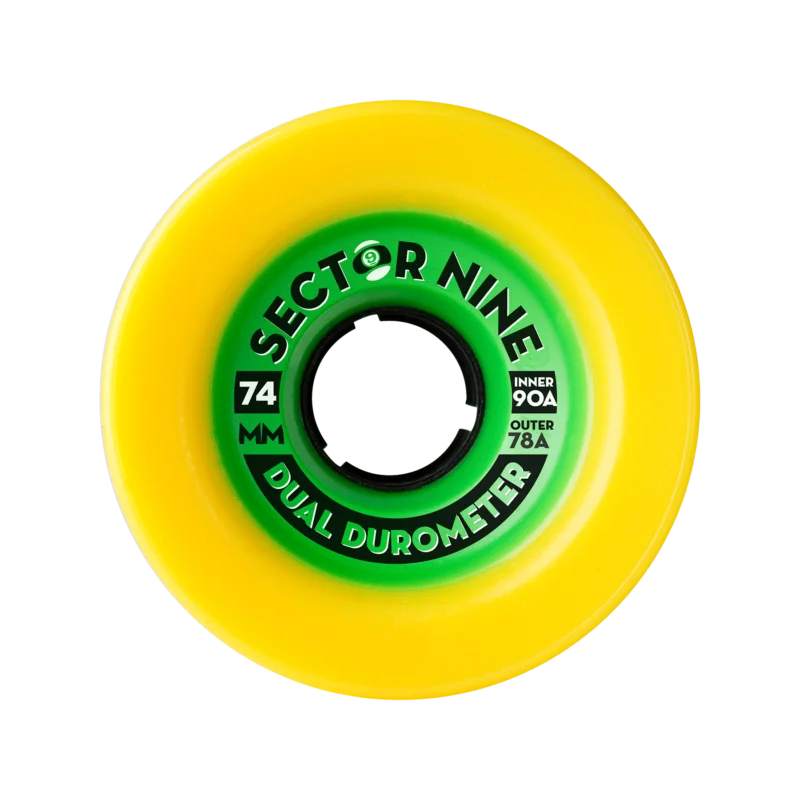 Roues Sector9 DUAL DURO 74MM 78/90A Meilleur Prix