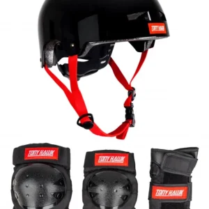 PACK DE PROTECTION TONY HAWK JUNIOR S/M - Black/Red Haute Qualité