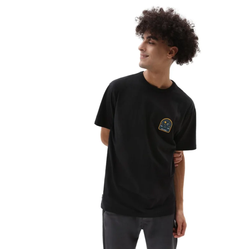 Solde T-SHIRT VANS OFF THE WALL FRONT PATCH - BLACK
