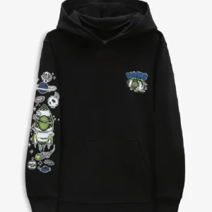 Sweat à capuche Vans pour garçon Space Junk - Black Meilleur Prix