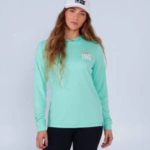 Petit Prix VÊTEMENTS ANTI-UV Salty Crew CRUISIN HOODED - Sea Foam