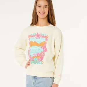 Populaire PULL RIP CURL FILLE - SUNSHINE SQUAD CREW-GIRL