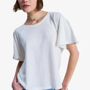 tee shirt femme roxy - TIME FOR PALM TREE Soldes
