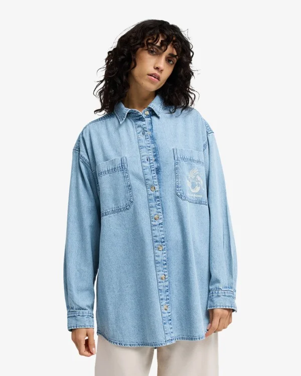 chemise manches longues femme billabong- DOWN THE COAST Quantité Limitée