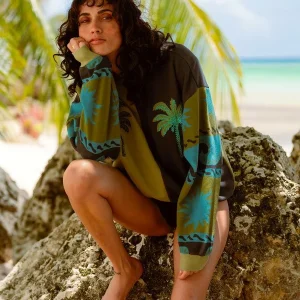 Meilleur Prix sweat col rond femme billabong - BLEACHED OUT KENDAL CREW FLC