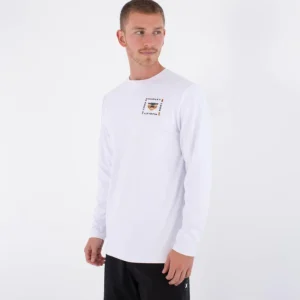 Solde tee shirt anti uv homme hurley - RASH REGULAR BOLUD LS