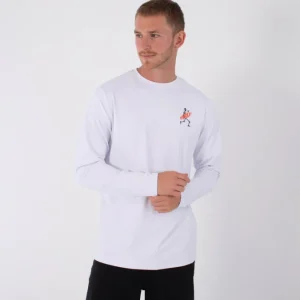 Promotion Saisonnière tee shirt anti uv manches longues hurley homme - RASH REGULAR FLAMENGUE LS