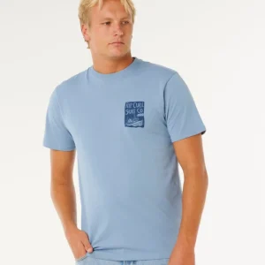 TEE SHIRT HOME RIPCURL - KEEP ON TRUCKING SS TEE Quantité Limitée