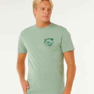 Haute Qualité tee shirt homme ripcurl - KEEP ON TRUCKING SS TEE