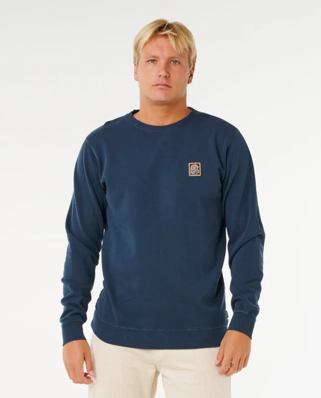 Solde sweat col rond homme ripcurl - PACIFIC RINSE PATCH CREW