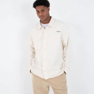 sur chemise velour cotelé hurley - LIDO CORD OVERSHIRT LS Haute Qualité