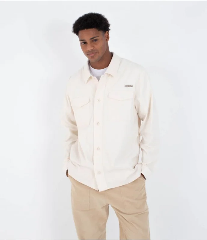 sur chemise velour cotelé hurley - LIDO CORD OVERSHIRT LS Haute Qualité