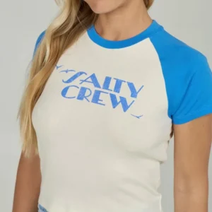 Prix Promo tee shirt femme salty crew - SAILORS DELIGHT RAGLAN TEE