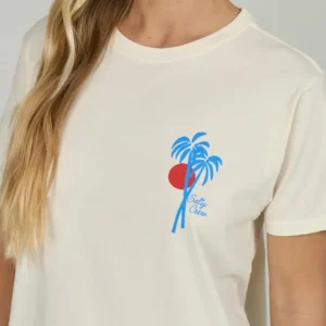 Offre Spéciale tee shirt femme salty crew - GEO PALM B.F. TEE