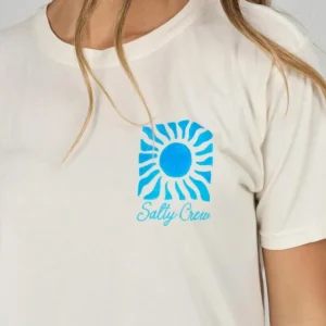 Promotion Saisonnière tee shirt femme salty crew - SUNBLOCK B.F TEE