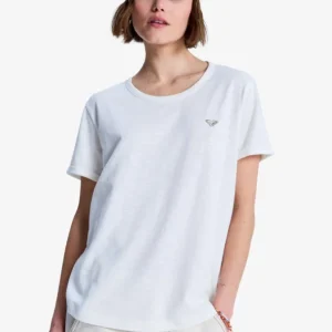 TEE SHIRT FEMME ROXY - OCEANWAVE REGULAR EMBY Solde