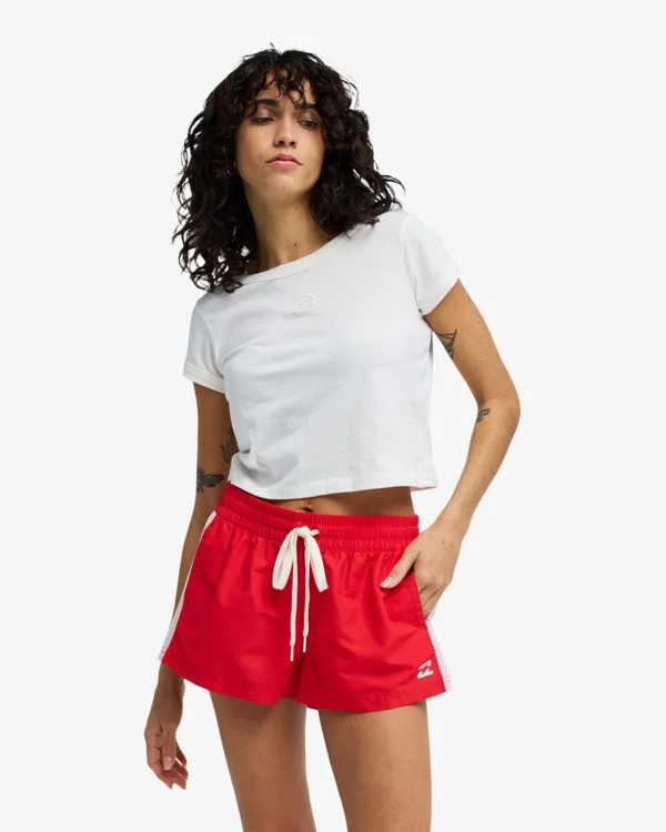 tee shirt femme court billabong - DAILY TEE Haute Qualité