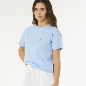 Satisfait Ou Remboursé tee shirt femme ripcurl - POOLSIDE RELAXED TEE