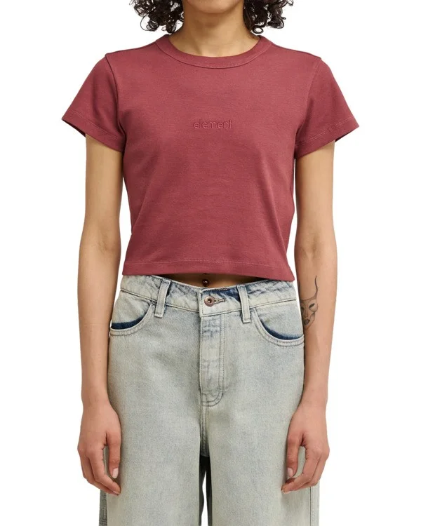 tee shirt crop femme element - YARNHILL SS W Affaire À Saisir