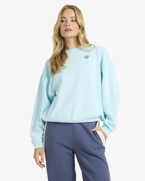 sweat col rond femme billabong - SANIBEL KENDAL CREW FLC Usine Directe