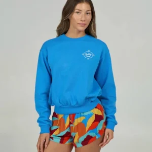 sweat col rond salty crew femme - DOCK LINE CREW Affaire À Saisir