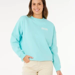 sweat col rond femme ripcurl - SURF PUFF INSPIRED CREW Acheter Direct