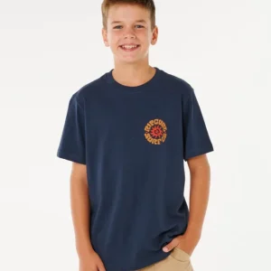 Offre Spéciale tee shirt ripcurl - PACIFIC RINSE CIRCLE TEE-BOY