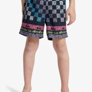 Bon Marché short de bain garcon quiksilver - EVERYDAY PRINTED VOLLEY YTH 14