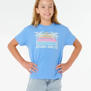 Meilleur Choix tee shirt fille ripcurl - MALIBU RELAXED TEE-GIRL