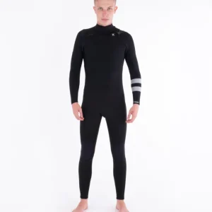 Combinaison Hurley ADVANTAGE PLUS 5/3 Chest Zip - Black Jusqu'à Épuisement Des Stocks