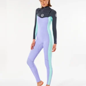 Dernier Modèle Combinaison Ripcurl DAWN PATROL 5/3 Chest Zip - Purple