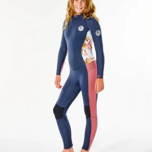 Combinaison Ripcurl junior Dawn Patrol 5/3 Back Zip - Slate Rose Usine Directe