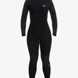 Combinaison Billabong 4/3mm Launch back zip - ANTIQUE BLACK Nouveauté