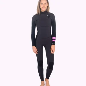 Pas Cher Combinaison Hurley ADVANTAGE PLUS 4/3 Chest Zip - Black/Graphite