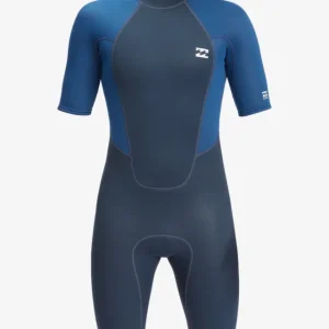 Must-Have Shorty manches courtes back zip pour Homme Billabong 2/2mm Intruder - Navy