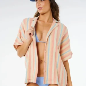 Vente Directe CHEMISE FEMME RIP CURL - PREMIUM SURF STRIPE S/S SHIRT