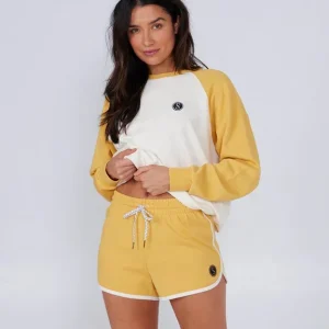Nouveauté Short de course à taille élastique Salty Crew SET SAIL - BAKED YELLOW