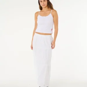 Bon Plan jupe longue femme ripcurl - OASIS BRODERIE MAXI SKIRT