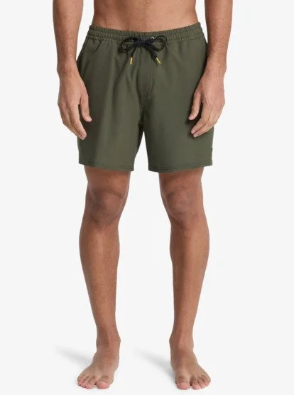 short de bain quiksilver homme - STRETCH PIPED VOLLEY 16 Haute Qualité