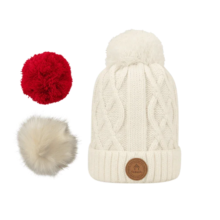 Satisfait Ou Remboursé Bonnet Cabaia Polaire - Appletini / White
