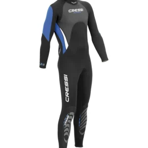 Combinaison Cressi Morea Noir/bleu 3mm - Homme Meilleur Prix