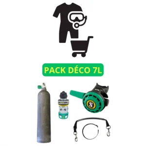 Pack déco 7L Alu + Détendeur Nitrox + Sangle Acheter Direct